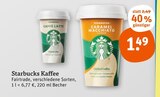 Aktuelles Starbucks Kaffee Angebot bei tegut in Gotha ab 1,49 €