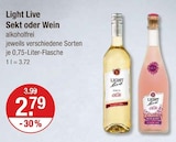 Sekt im V-Markt Prospekt Sekt von Light Live im aktuellen V-Markt Prospekt für 2,79 €