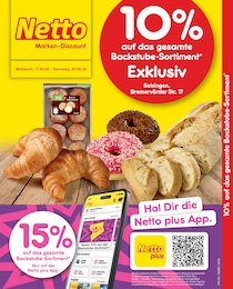 Netto Marken-Discount Prospekt für Selsingen mit 2 Seiten Netto Marken-Discount Prospekt für Selsingen: "10% auf das gesamte Backstube-Sortiment", 2 Seiten, 17.06.2026 - 20.06.2026