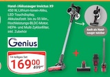 Hand-/Akkusauger Invictus X9 im Angebot bei GLOBUS in Ludwigshafen Hand-/Akkusauger Invictus X9 Angebote von Genius bei GLOBUS Ludwigshafen für 169,00 €