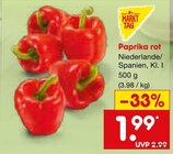Paprika rot im aktuellen Netto Marken-Discount Prospekt für 1,99 €