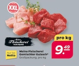 Gemischter Gulasch Angebote von Meine Fleischerei bei Netto mit dem Scottie Oranienburg für 9,49 €