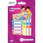 Etiquettes stylo Avery - AVERY dans le catalogue Carrefour