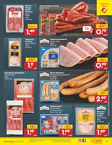 Wurst im Netto Marken-Discount Prospekt "Aktuelle Angebote" mit 58 Seiten (Hamm)
