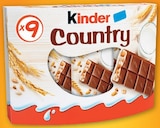 Barres chocolatées - KINDER COUNTRY - Super U à Besançon Barres chocolatées - KINDER COUNTRY en promo chez Super U Besançon à 1,29 €