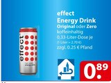 effect Energy Drink Original oder Zero Angebote bei famila Nordost Lüneburg für 0,89 €