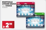 Knopfzelle Lithium CR2025 Angebote von EDEKA bei Marktkauf Ulm für 2,99 €