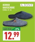 Herren Hausschuhe im Angebot bei Marktkauf in Duisburg Herren Hausschuhe Angebote von A.TONY bei Marktkauf Duisburg für 12,99 €