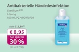 Antibakterielle Händedesinfektion im mea - meine apotheke Prospekt Antibakterielle Händedesinfektion von Sterillium im aktuellen mea - meine apotheke Prospekt für 8,95 €