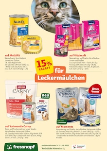 Katzenfutter im Fressnapf Prospekt "Verwöhnen zum kleinen Preis" mit 20 Seiten (Bergisch Gladbach)