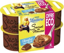Géant Casino Sevran - La Laitière Secret de Mousse chocolat au lait Promo La Laitière Secret de Mousse chocolat au lait dans le catalogue Géant Casino "La tournée des promos !" à Sevran