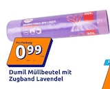 Müllbeutel mit Zugband Lavendel im Angebot bei Action in Duisburg Müllbeutel mit Zugband Lavendel Angebote von Dumil bei Action Duisburg für 0,99 €
