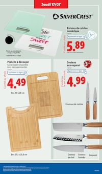 Promotion Balance Électronique De Cuisine dans le prospectus Lidl, valable du 14/07/2025 au 17/07/2025 Promo Balance Électronique De Cuisine dans le catalogue Lidl du moment à la page 33