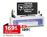 Meuble TV Goal 2 - But à Aurillac Meuble TV Goal 2 en promo chez But Aurillac à 169,99 €