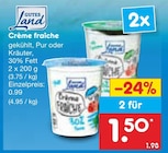 Aktuelle Sahne Angebote bei Netto Marken-Discount in Kassel Aktuelles Crème fraîche Angebot bei Netto Marken-Discount in Kassel ab 1,50 €