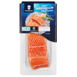 Frisches Lachsforellenfilet