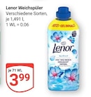 Aktuelle Lenor Angebote bei GLOBUS in Leipzig Aktuelles Weichspüler Angebot bei GLOBUS in Leipzig ab 3,99 €