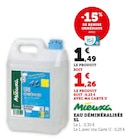 Eau déminéralisée 5L - Mieuxa en promo chez Hyper U Eau déminéralisée 5L - Mieuxa dans le catalogue Hyper U