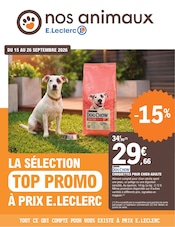 Catalogue E.Leclerc à Dainville cette semaine, valable du 15/09/2026 au 26/09/2026 Prospectus E.Leclerc à Dainville, "LA SÉLECTION TOP PROMO À PRIX E.LECLERC", 8 pages de promos valables du 15/09/2026 au 26/09/2026
