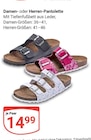 Aktuelles Damen- oder Herren-Pantolette Angebot bei GLOBUS in Rostock ab 14,99 €