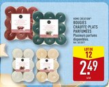 Bougies chauffe-plats parfumées - Home Creation en promo chez Aldi Bougies chauffe-plats parfumées - Home Creation dans le catalogue Aldi