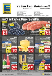 EDEKA Prospekt der Woche "Aktuelle Angebote" Seite 1, 23.03.2026 bis 28.03.2026 für Detmold Aktueller EDEKA Prospekt "Aktuelle Angebote" Seite 1 von 24 Seiten für Detmold