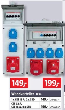 BAUHAUS Neuching - Wandverteiler IP54 Wandverteiler IP54 Angebot bei BAUHAUS Neuching im Prospekt Handzettel KW 31
