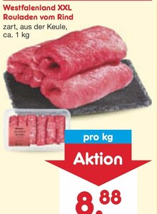 Westfalenland XXL Rouladen vom Rind bei Netto Marken-Discount in Erkrath Westfalenland XXL Rouladen vom Rind im Angebot bei Netto Marken-Discount Erkrath für 8,88 €