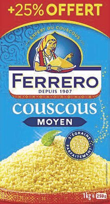 Géant Casino La Valentine - Couscous moyen Promo Couscous moyen dans le catalogue Géant Casino "SOLDES jusqu'à - 50%" à La Valentine
