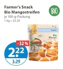 Bio Mangostreifen im V-Markt Prospekt Bio Mangostreifen von Farmer's Snack im aktuellen V-Markt Prospekt für 2,22 €