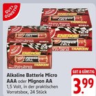 Alkaline Batterie Micro AAA oder Mignon AA im Angebot bei EDEKA in Wiesbaden Alkaline Batterie Micro AAA oder Mignon AA Angebote von GUT & GÜNSTIG bei EDEKA Wiesbaden für 3,99 €