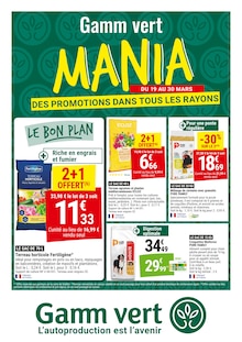 Prospectus Gamm vert à Neuvy-Sautour, "DES PROMOTIONS DANS TOUS LES RAYONS", 4 pages de promos valables du 19/03/2025 au 30/03/2025