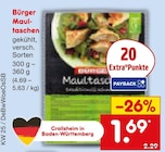 Maultaschen im Angebot bei Netto Marken-Discount in Reutlingen Maultaschen Angebote von Bürger bei Netto Marken-Discount Reutlingen für 1,69 €