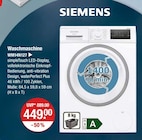 Waschmaschine WM14N127 im V-Markt Prospekt Waschmaschine WM14N127 von Siemens im aktuellen V-Markt Prospekt für 449,00 €