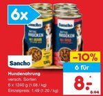 Hundenahrung im Angebot bei Netto Marken-Discount in Bautzen Hundenahrung Angebote von Sancho bei Netto Marken-Discount Bautzen für 8,00 €