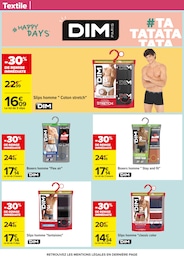 Prix et réduction Slip Homme dans le prospectus Carrefour en cours Offre Slip Homme dans le catalogue Carrefour du moment à la page 80