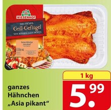 famila Nordost Detmold - Wiesenhof ganzes Hähnchen „Asia pikant“ Wiesenhof ganzes Hähnchen „Asia pikant“ Angebot bei famila Nordost Detmold im Prospekt "besser als gut!"