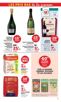 Promotion Champagne dans le prospectus U Express, valable du 25/08/2026 au 06/09/2026 Promo Champagne dans le catalogue U Express du moment à la page 9
