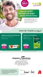 mea - meine apotheke Apotheken Prospekt der aktuellen Woche mit 4 Seiten, gültig von 01.08.2026 bis 31.08.2026, in Chemnitz und Umgebung Aktueller mea - meine apotheke Apotheken Prospekt in Chemnitz und Umgebung, "Unsere August-Angebote" mit 4 Seiten, 01.08.2026 - 31.08.2026