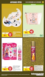 Prix et réduction Barbie Noel dans le prospectus Intermarché Hyper en cours Offre Barbie Noel dans le catalogue Intermarché Hyper du moment à la page 29