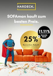 HARDECK Prospekt für Haan: "SOFAman kauft zum besten Preis.", 1 Seite, 09.02.2026 - 15.02.2026