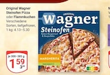 Original Wagner Steinofen Pizza Angebote von Wagner bei GLOBUS Siegen für 1,59 €