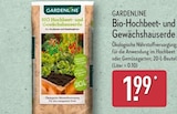 Bio-Hochbeet- und Gewächshauserde von GARDENLINE im aktuellen ALDI Nord Prospekt für 1,99 €