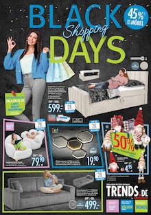 Aktueller Trends Prospekt "BLACK SHOPPING DAYS" Seite 1 von 8 Seiten für Recklinghausen