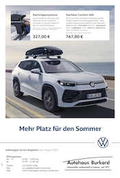 Volkswagen Prospekt für Großpösna mit 1 Seite Volkswagen Prospekt für Großpösna: "Mehr Platz für den Sommer", 1 Seite, 01.06.2025 - 31.08.2025