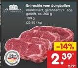 Entrecôte vom Jungbullen Angebote von Gut Ponholz bei Netto Marken-Discount Koblenz für 2,39 €