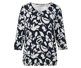 Bedrucktes Blusenshirt, dunkelblau-weißer Alloverprint im aktuellen Prospekt bei Tchibo im Supermarkt in Geseke