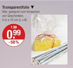 Transparentfolie im V-Markt Prospekt Transparentfolie von im aktuellen V-Markt Prospekt für 0,99 €