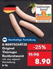 Aktuelles Original Thüringer Rostbratwurst Angebot bei Kaufland in Stuttgart ab 8,90 €
