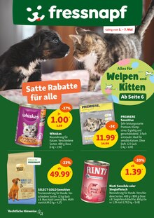 Katzenfutter im Fressnapf Prospekt "Satte Rabatte für alle" mit 15 Seiten (Wiesbaden)